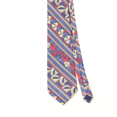 Front Detail of Vintage 1990's Geometric Patterned Tie
