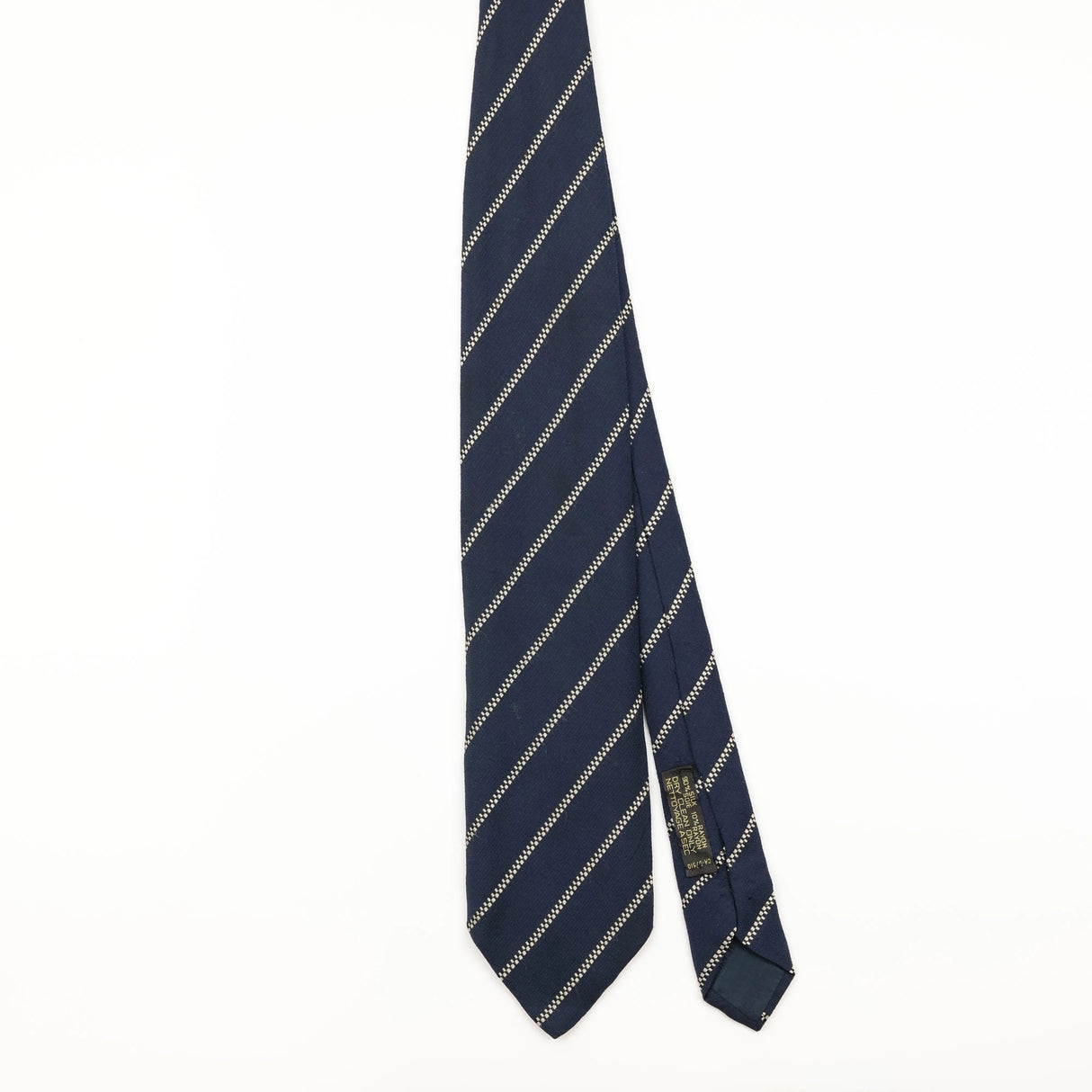 Front of Vintage 1990's Giorgio Armani Striped Patterned Tie