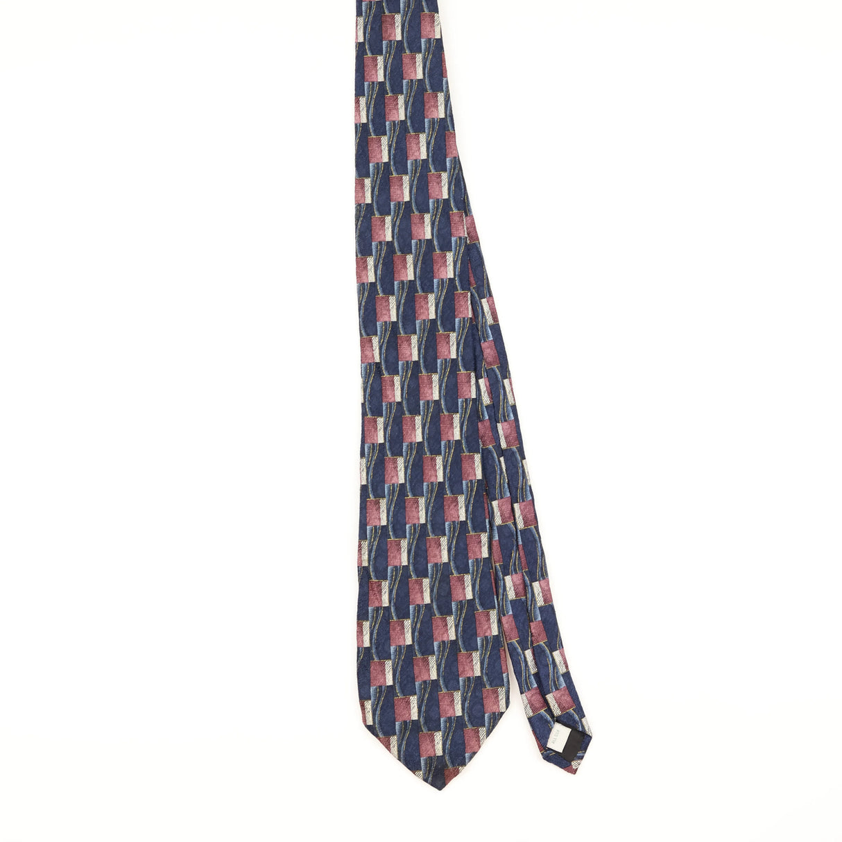 Front of Vintage 1990's Pierre Cardin Geometric Patterned Tie