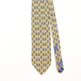 Front Detail of Vintage 1990's Geometric Patterned Tie