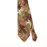 Front Detail of Vintage 1990's Abstract Patterned Tie