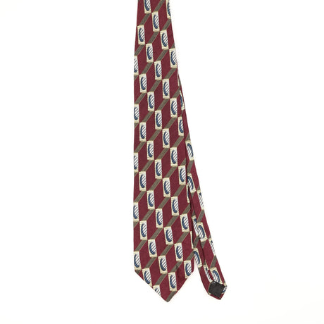 Front Front of Vintage 1990's Squares Geometric Patterned Tie