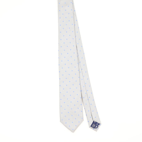 Front Front of Vintage T.M. Lewin Polka Dot Patterned Tie