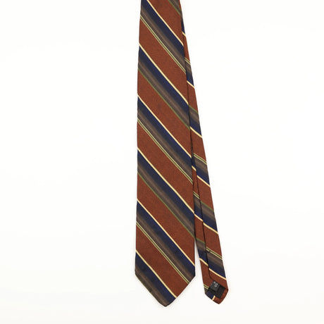 Front of Vintage 1990's Jos. A. Bank Repp Striped Patterned Tie