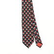 Front Front Detail of Vintage 1990's Yves Saint Laurent Geometric Patterned Tie