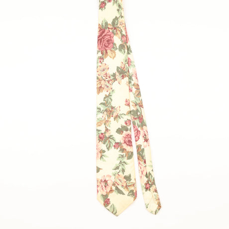 Front of Vintage 1990's Boston Traders Floral Patterned Tie