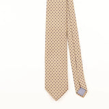 Front Detail of Vintage 1990's Brunosacci Geometric Patterned Tie