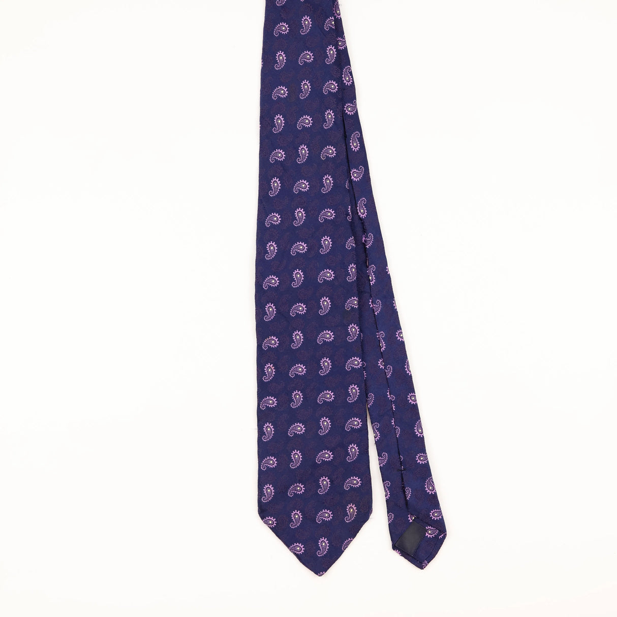 Front of Vintage 1990's Brooks Brothers Paisley Patterned Tie