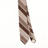 Front Front Detail of Vintage 1990's Striped Patterned Tie
