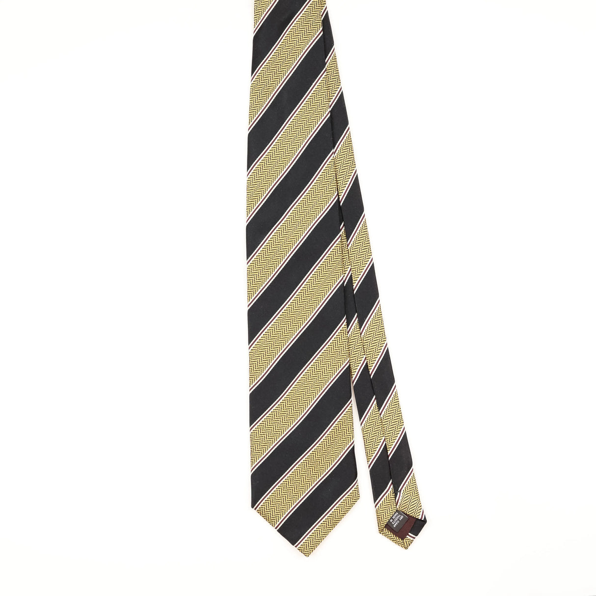 Front of Vintage 1990's Lanvin Striped Patterned Tie