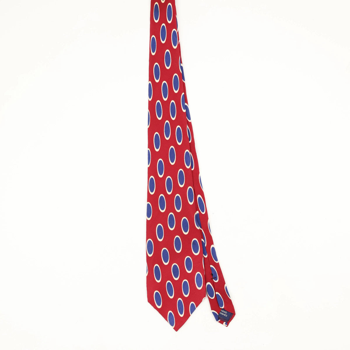 Front Front of Vintage 1990's Nautica Polka Dot Patterned Tie