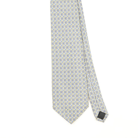 Front Front Detail of Vintage Rene Chagal Geometric Patterned Tie