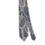 Front Front Detail of Vintage 1990's Ralph Lauren Tennis Rackets Geometric Patterned Tie