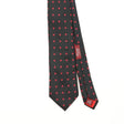 Front Front Detail of Vintage T.M. Lewin Flower Geometric Patterned Tie