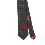 Front Front Detail of Vintage T.M. Lewin Flower Geometric Patterned Tie
