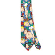 Front Front Detail of Vintage 1990's Snoopy Cartoon Patterned Tie