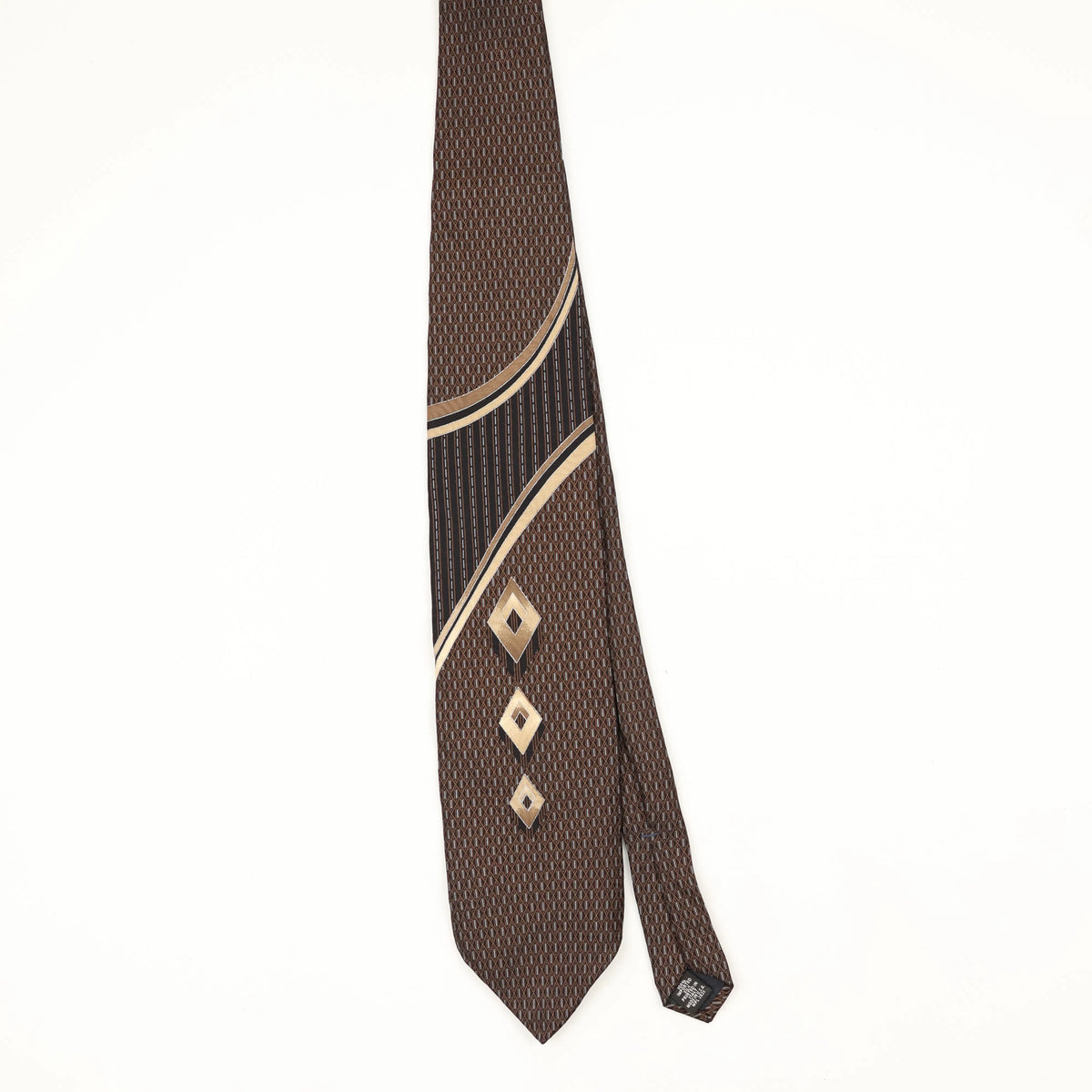 Front Front of Vintage 1990's Geometric Patterned Tie