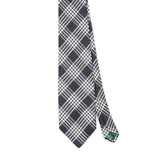 Front Front Detail of Vintage 1990's Ralph Lauren Plaid Check Patterned Tie