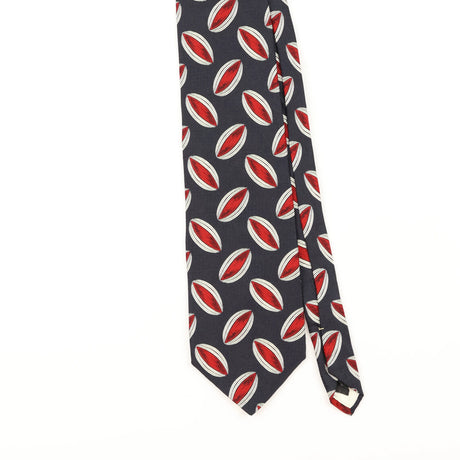 Front Detail of Vintage 1990's Geometric Patterned Tie