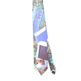 Front Front of Vintage 1990's Ralph Marlin Computer Rat Abstract Patterned Tie