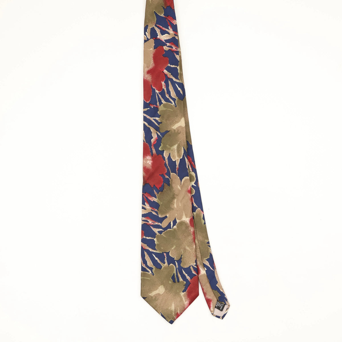 Front Front of Vintage 1990's Floral Patterned Tie