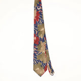Front Front of Vintage 1990's Floral Patterned Tie