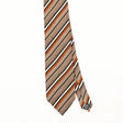 Front Front Detail of Vintage 1990's Striped Patterned Tie