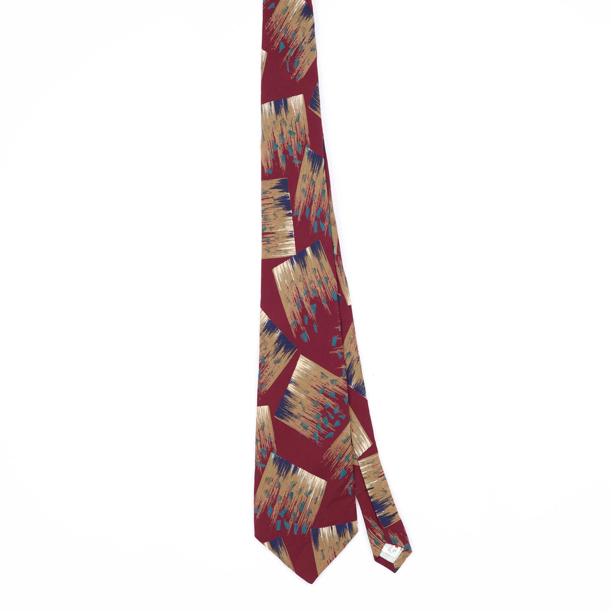 Front Front of Vintage 1990's Abstract Patterned Tie