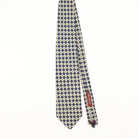 Front of Vintage 1990's Geometric Patterned Tie