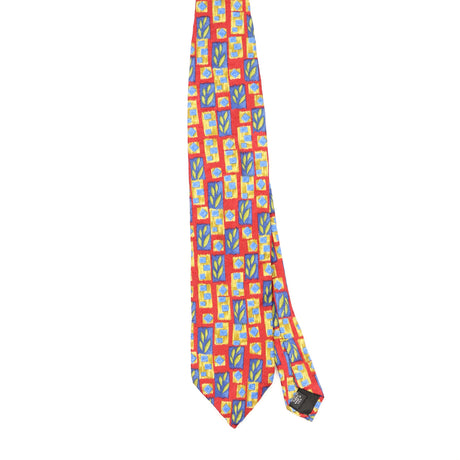 Front Front of Vintage 1990's Murano Geometric Patterned Tie