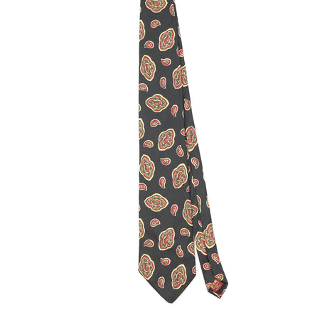 Front Front of Vintage 1990's Paisley Patterned Tie
