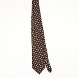 Front Front of Vintage 1990's Floral Patterned Tie