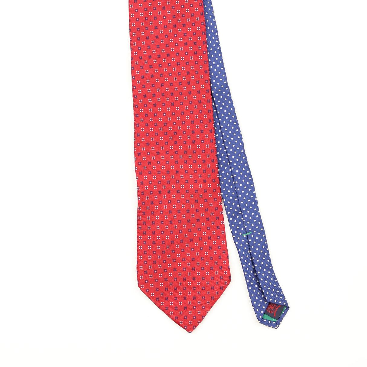 Front Front Detail of Vintage 1990's Tommy Hilfiger Geometric Patterned Tie
