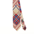 Front Front Detail of Vintage 1980's Lanvin Geometric Patterned Tie