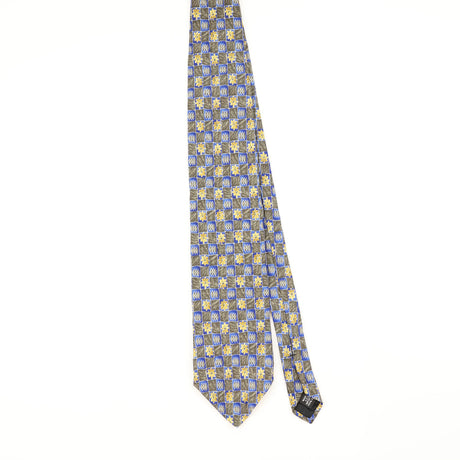 Front of Vintage 1990's Geoffrey Beene Geometric Patterned Tie