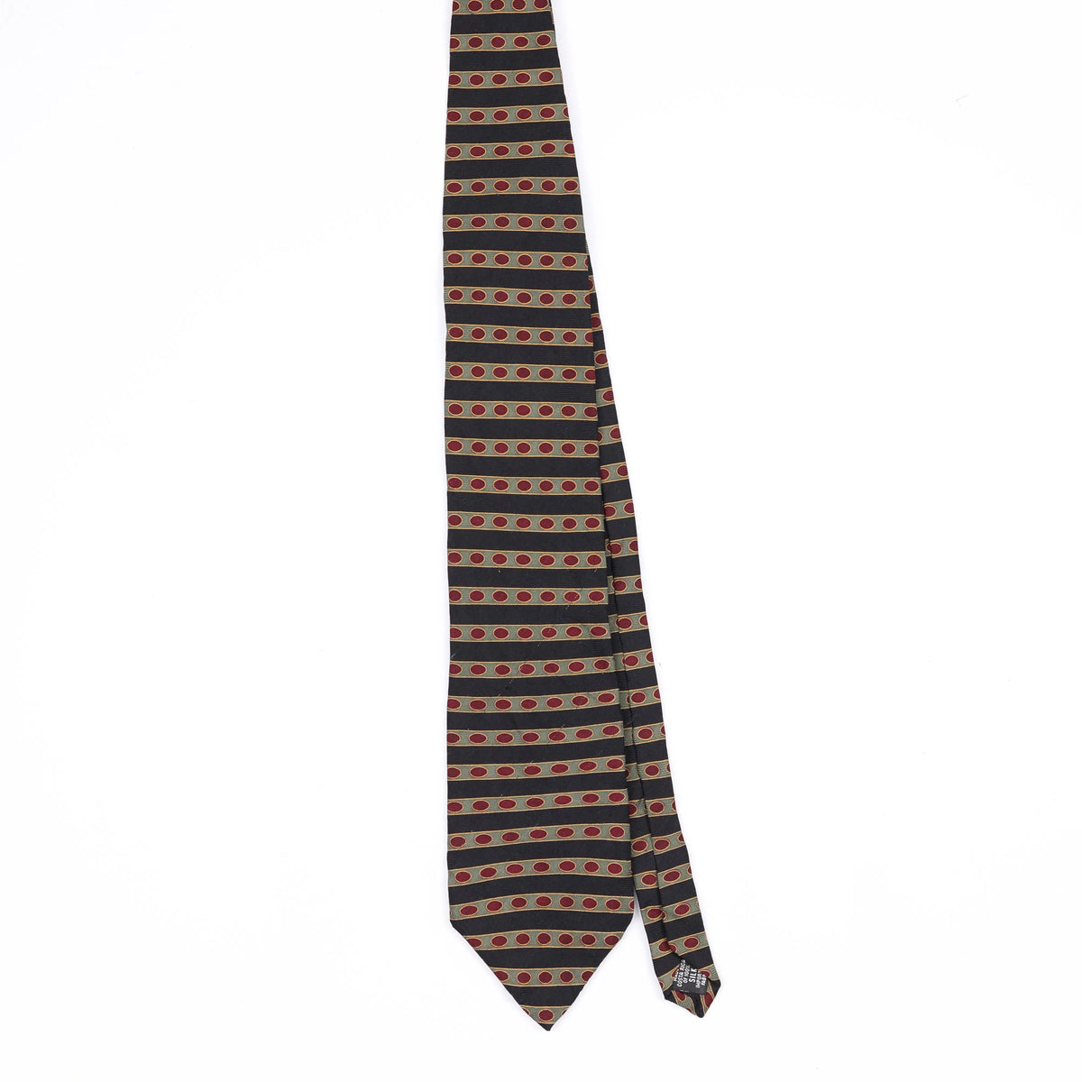 Front Front of Vintage Bill Blass Striped Patterned Tie