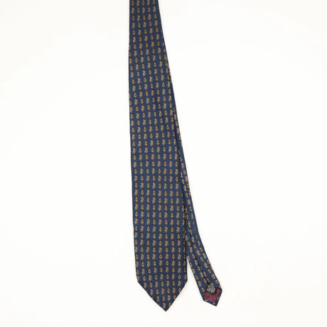 Front Front of Vintage 1990's Christian Dior Geometric Patterned Tie