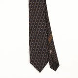 Front Front Detail of Vintage 1990's Jz Richards Geometric Patterned Tie