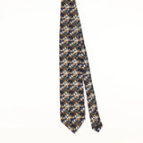 Front of Vintage 1990's Martin Wong Geometric Patterned Tie