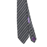 Front Front Detail of Vintage Ralph Lauren Purple Label Striped Patterned Tie