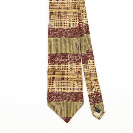 Front Detail of Vintage 1990's Van Heusen Striped Patterned Tie