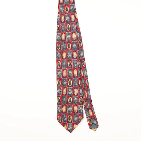 Front of Vintage 1990's Geometric Patterned Tie
