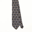 Front Front Detail of Vintage 1990's Zylos Geometric Patterned Tie