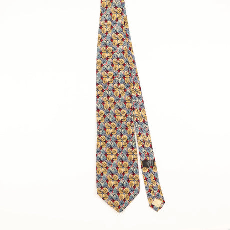 Front of Vintage 1990's Christian Dior Geometric Patterned Tie