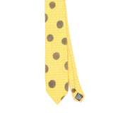 Front Front Detail of Vintage 1990's Tie Rack Beaufort Polka Dot Patterned Tie