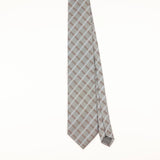 Front of Vintage 1990's Brioni Check Patterned Tie