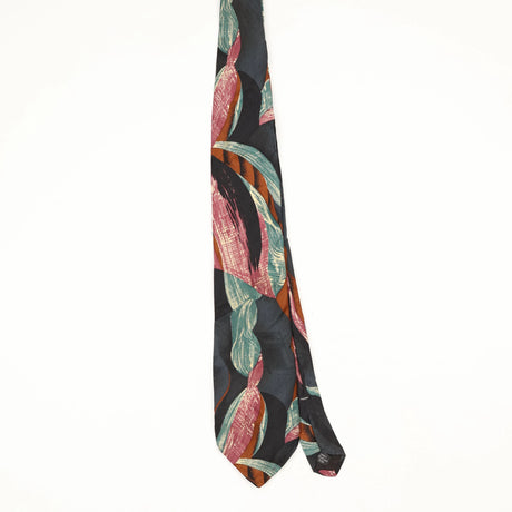 Front Front of Vintage 1990's Bugatti Abstract Patterned Tie