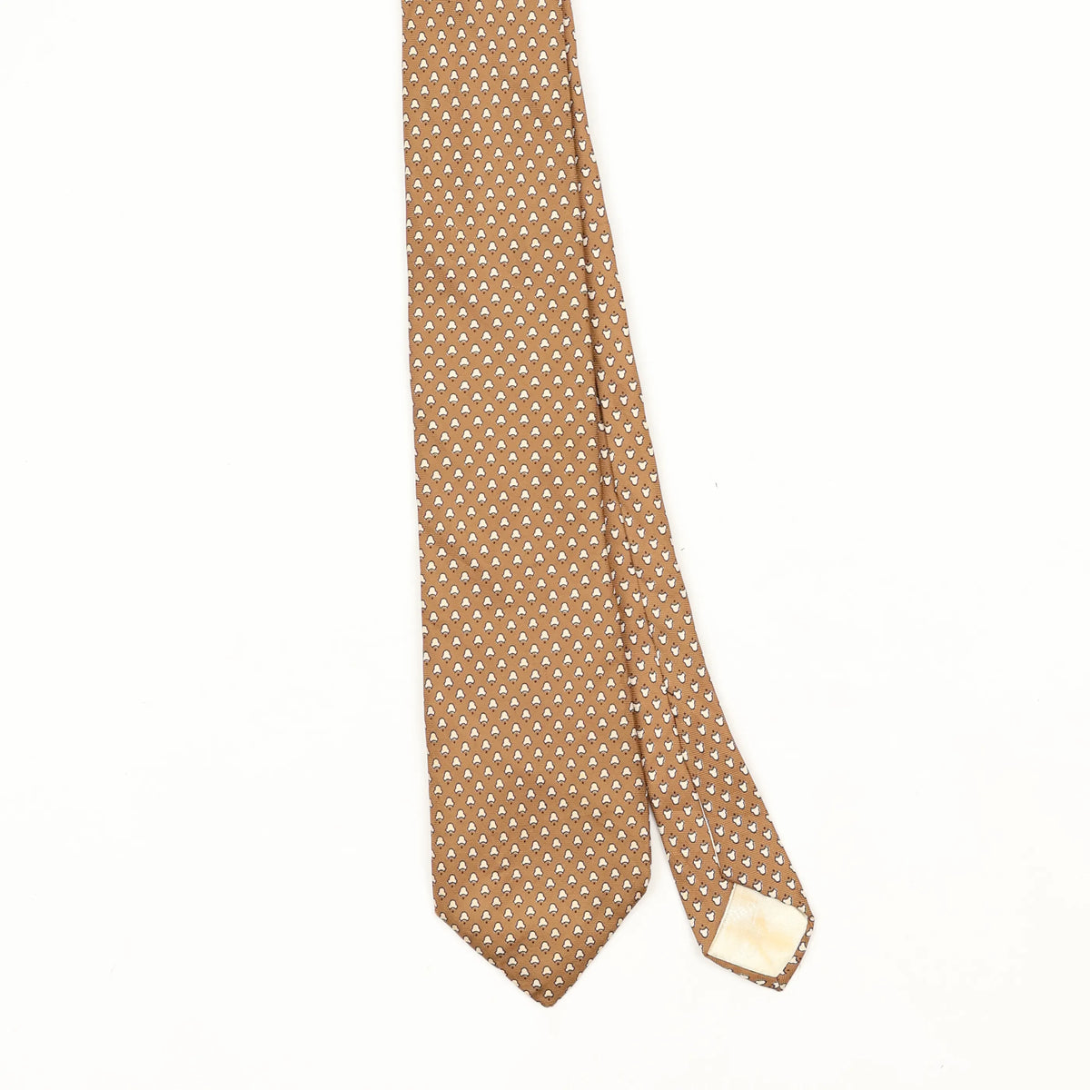 Front Front Detail of Vintage 1990's Christian Dior Geometric Patterned Tie
