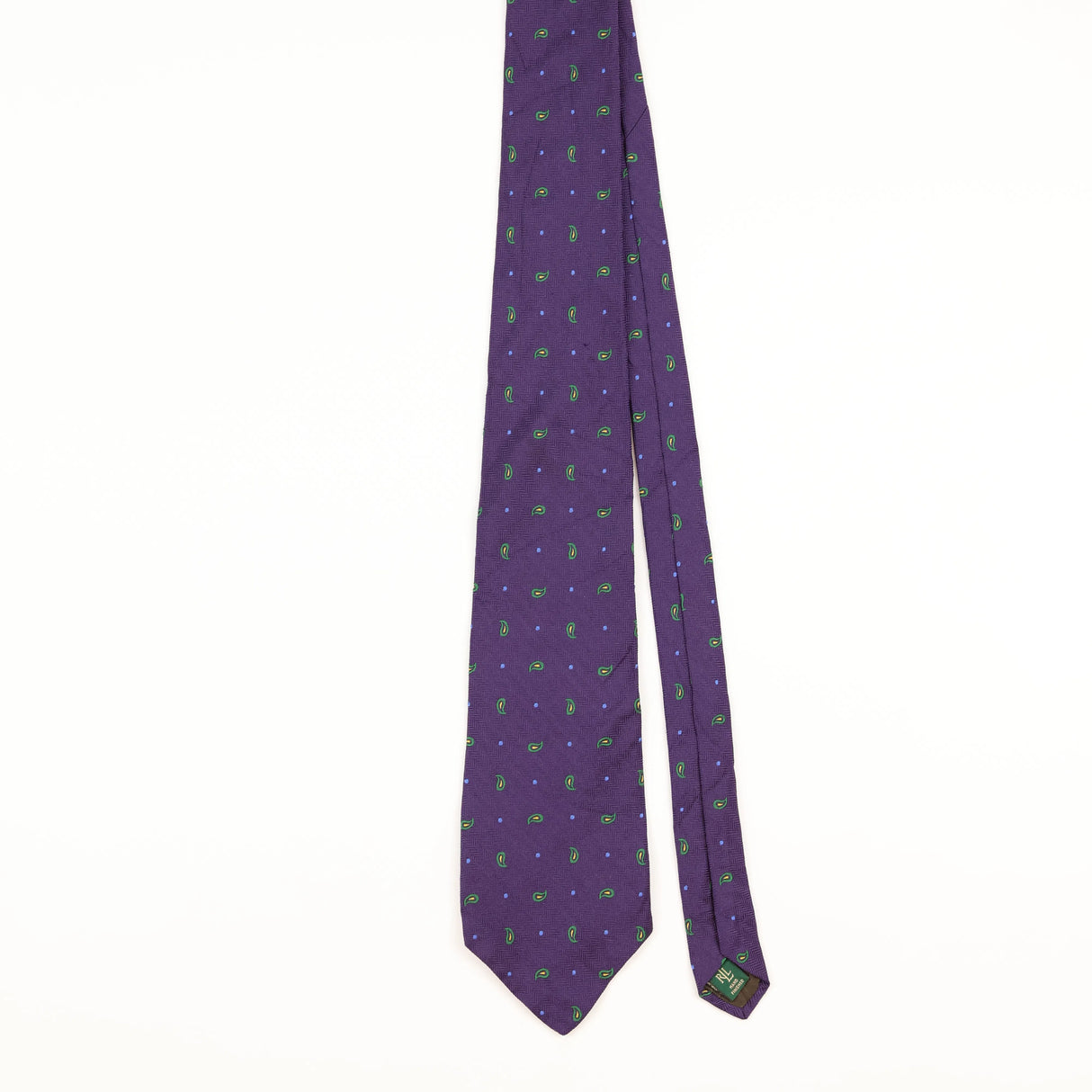 Front of Vintage Ralph Lauren Paisley Patterned Tie