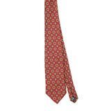 Front Front of Vintage Tango Squares Geometric Patterned Tie